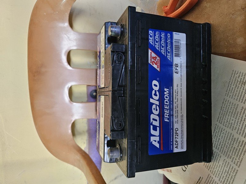 Bateria AcDelco 72 Amperes Sistema Start Stop Lado Positivo