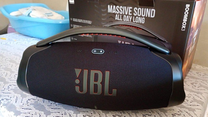 Caixa JBL Boombox 3 Preta, 180W RMS, Bluetooth, IP67 à Prova D