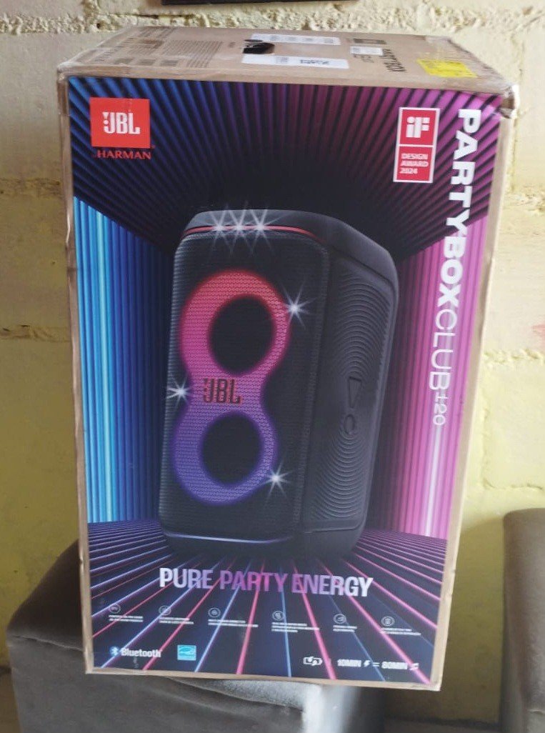 Caixa de Som JBL PartyBox Club 120 Bluetooth Amplificada Portátil