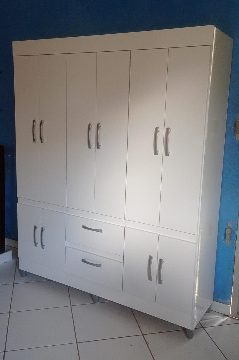Guarda-roupa Casal 10 Portas 2 Gavetas Araplac - Coimbra - Guarda