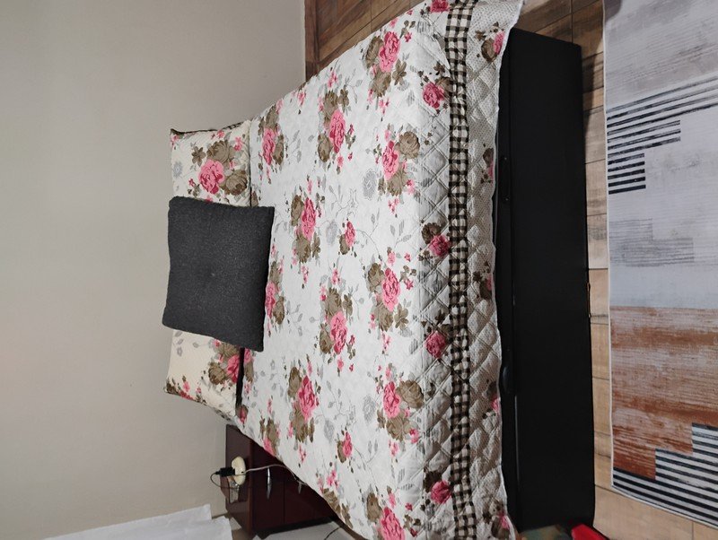 Cama Box Com Baú Queen Size + Colchão de Mola - Ensacada Esmeralda