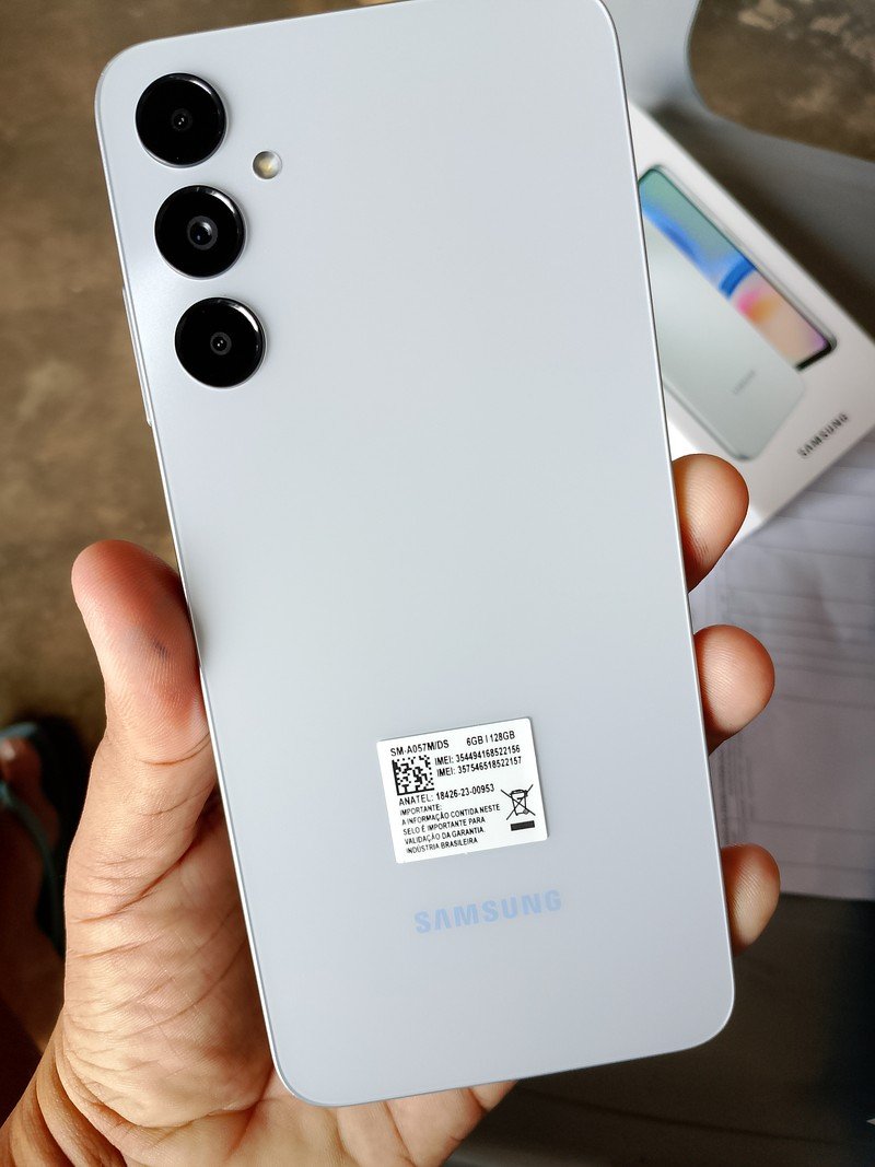 Samsung スマートフォン 本体 ホワイトA05s Smartphone Samsung Galaxy A05S Tela 6,7 Polegadas 128GB 6GB RAM