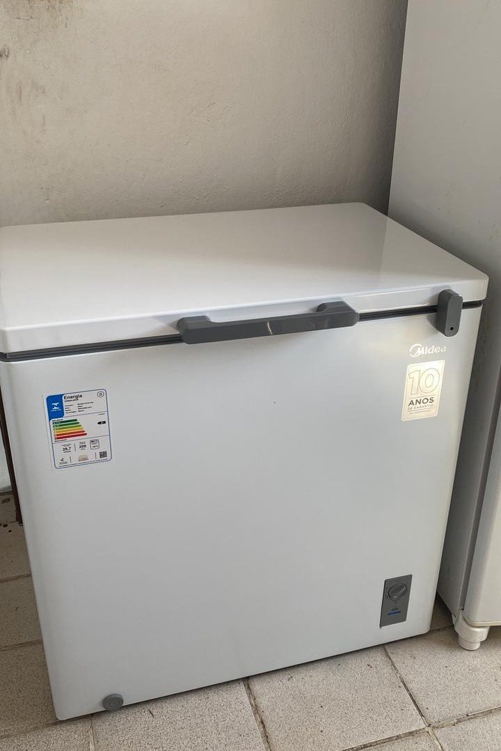 Freezer Horizontal 1 Porta Branco 200L Midea - Freezer - Magazine