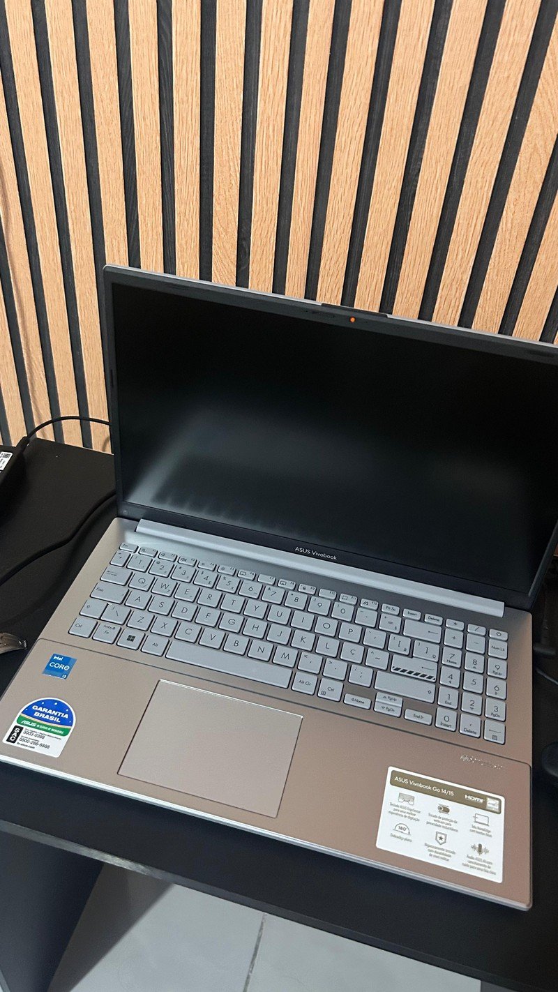 Notebook ASUS Vivobook Go 15 Intel Core i3 N305 8GB RAM SSD 256GB