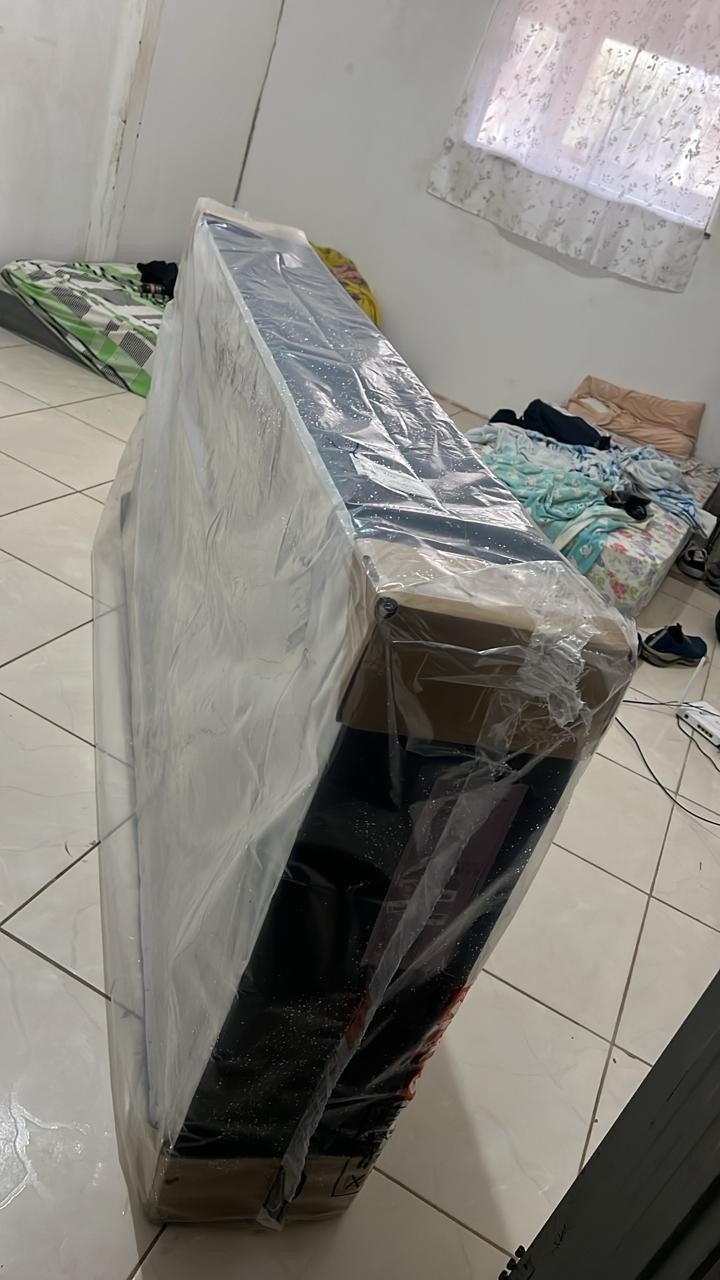 Base Cama Box Casal Plumatex Colchões 37x138x188cm Alfa Maxx