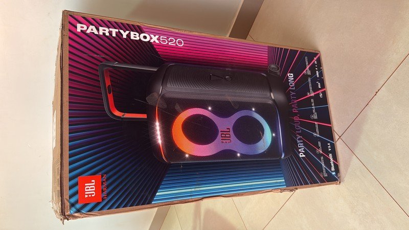 Caixa de Som JBL PartyBox 520 JBLPARTYBOX520BR Bluetooth