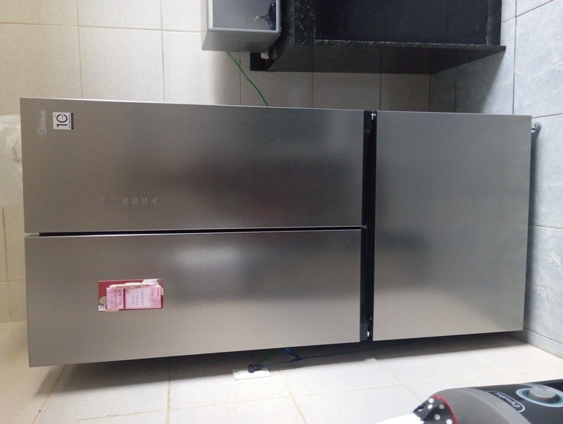 Geladeira Multidoor 672L Spacemaster cor Inox Midea - Geladeira
