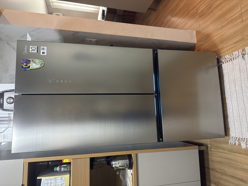 Refrigerador Midea Multidoor 672L Frost Free Inverter Inox Bivolt