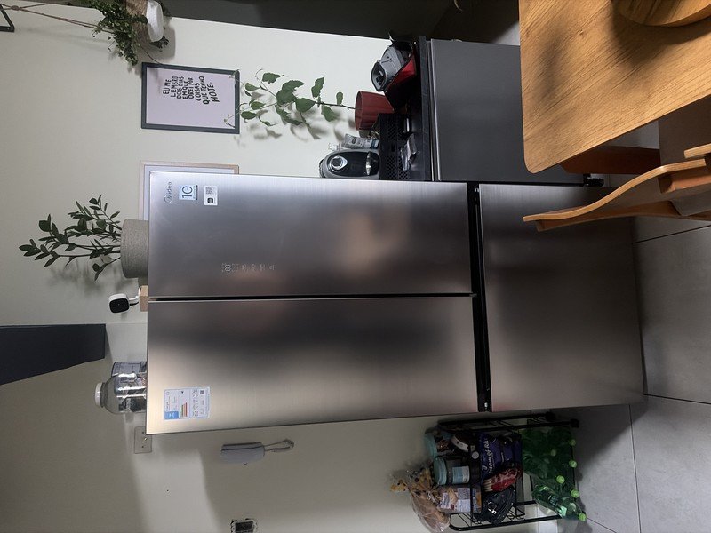 Refrigerador Midea Multidoor 672L Frost Free Inverter Inox Bivolt