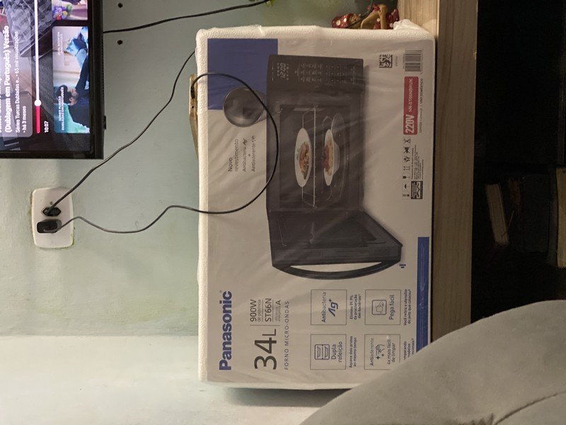 Microondas Panasonic Dupla Refeição 34L Black Glass - NN-ST66NBRU