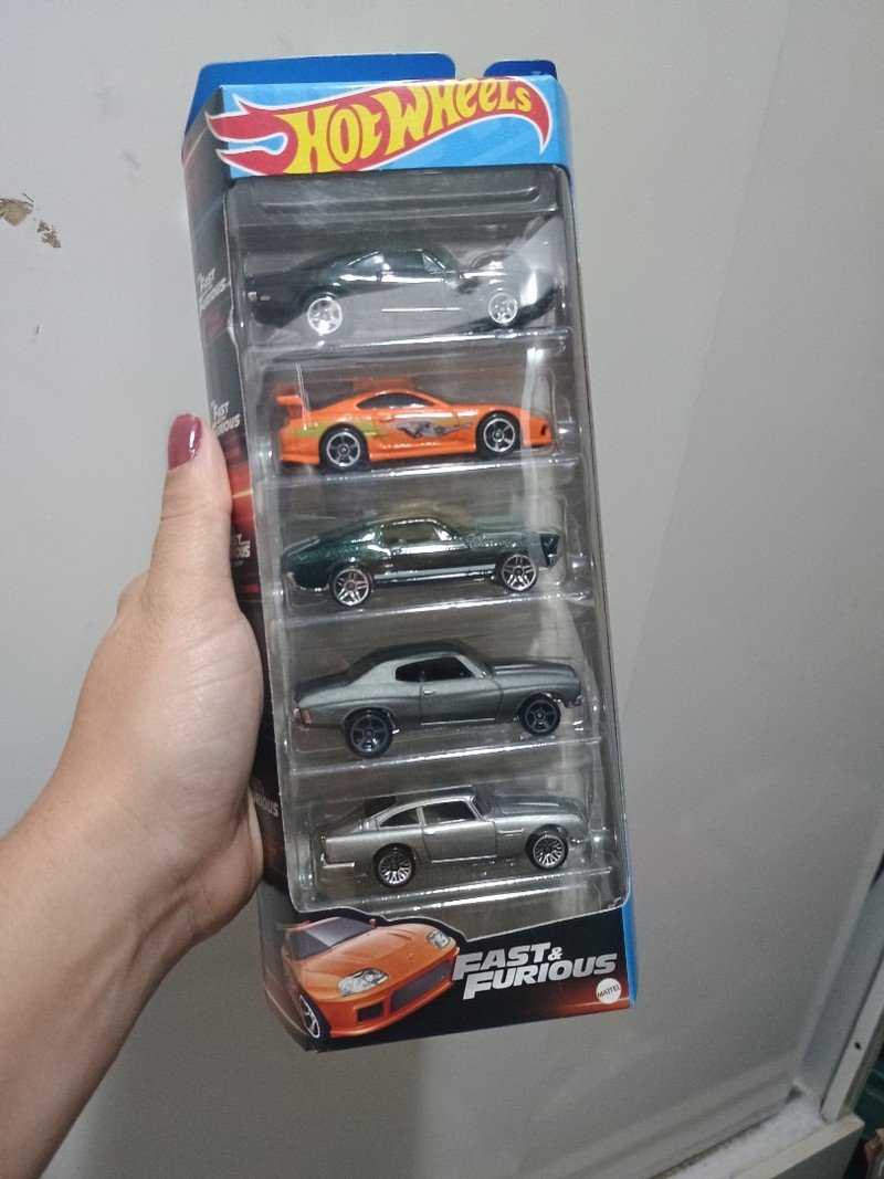 Pack 5 Hot Wheels - Nightburnerz - JBJ87 - Carrinhos de Brinquedo
