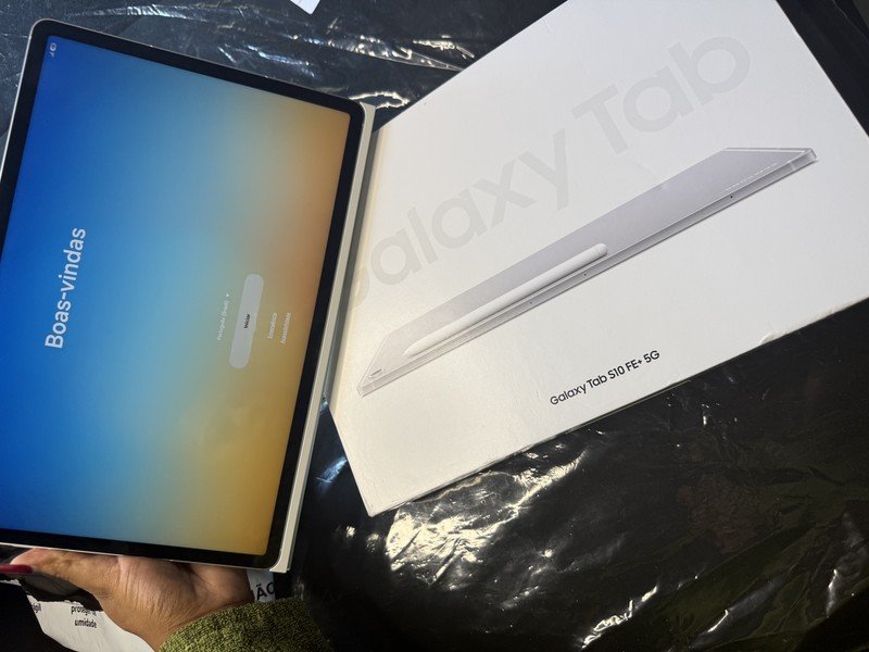Tablet Samsung Galaxy Tab S10 FE+ 128GB 5G e WiFi - Cinza, com
