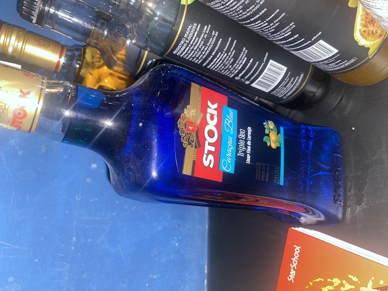 Licor Fino de Laranja Stock Curaçau Blue Triple Sec 720ml - Licor